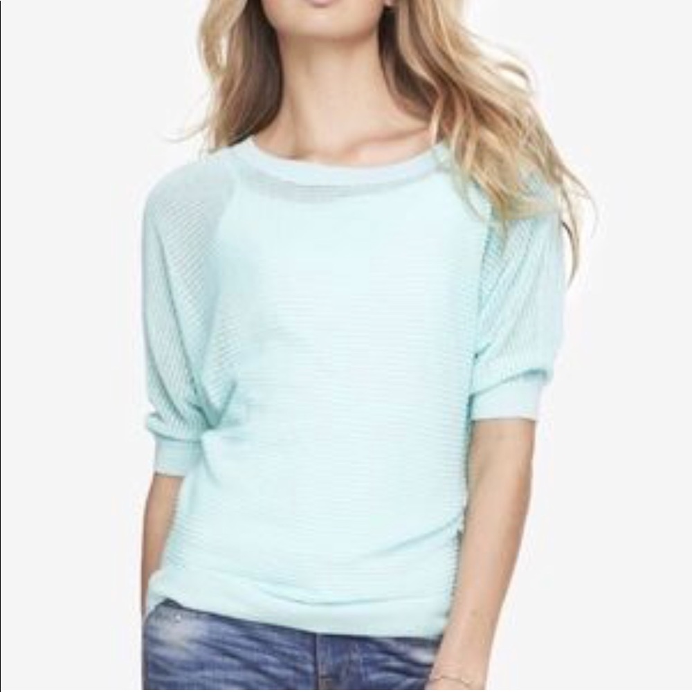 Express mesh dolman top